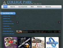 Tablet Screenshot of collegeparkchurch.ca